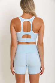 Nursing Sports Bra - "The Ultimate" Maximum Support + Max Coverage - Cool Breeze