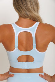 Nursing Sports Bra - "The Ultimate" Maximum Support + Max Coverage - Cool Breeze