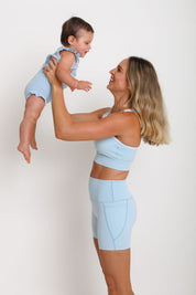 Nursing Sports Bra - "The Ultimate" Maximum Support + Max Coverage - Cool Breeze