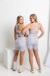 She Moves - Maximum Support Sports Bra - Dotty White