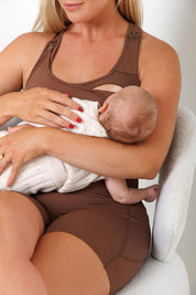 Nursing Sports Bra - High Velocity Maximum Support - Hot Chocolate