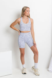 She Moves - Maximum Support Sports Bra - Dotty White