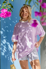 The Mum Life Tee - "Sleep Deprived..." Lilac