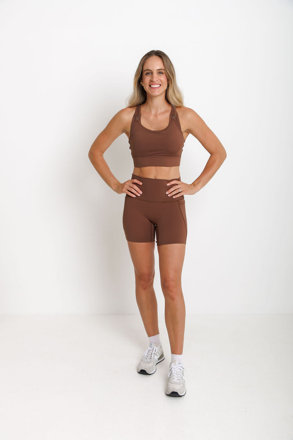 Nursing Sports Bra - "The Ultimate" Maximum Support + Max Coverage - Hot Chocolate