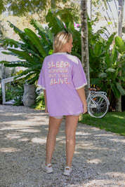 The Mum Life Tee - "Sleep Deprived..." Lilac