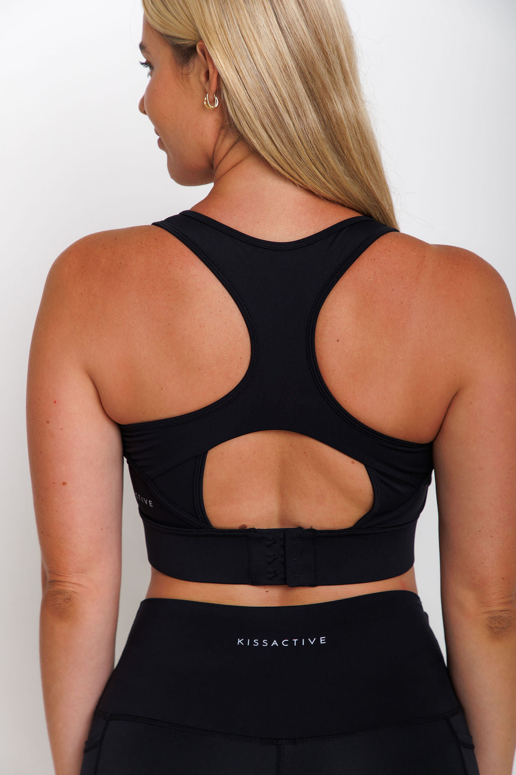 Nursing Sports Bra - High Velocity Maximum Support - Midnight Black