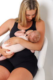 Nursing Sports Bra - High Velocity Maximum Support - Midnight Black