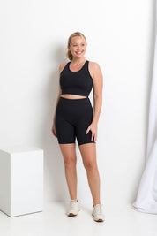 She Runs - Maximum Support Sports Bra - Black