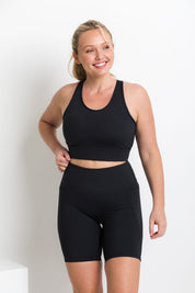 She Runs - Maximum Support Sports Bra - Black