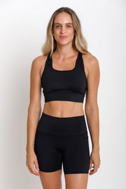 Nursing Sports Bra - "The Ultimate" Maximum Support + Max Coverage - Midnight Black