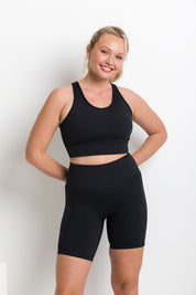 She Runs - Maximum Support Sports Bra - Black
