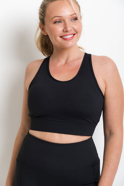 SHE RUNS - MAXIMUM SUPPORT SPORTS BRA - BLACK