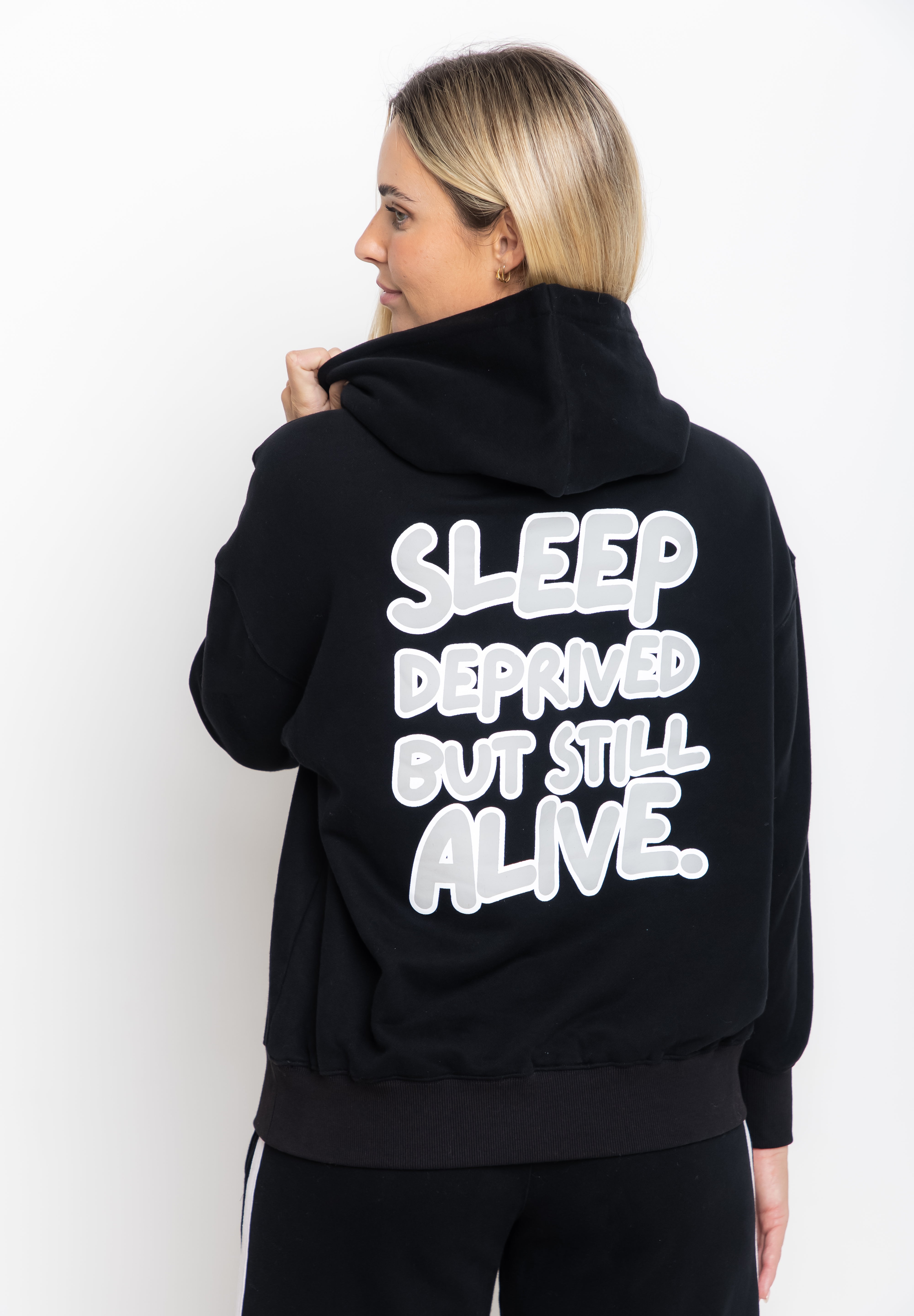 The Mum Life Hoodie - "Sleep Deprived But Still Alive"