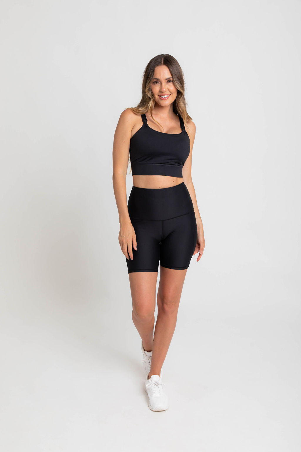 Nursing Sports Bra - Everyday Active + Max Coverage - Black