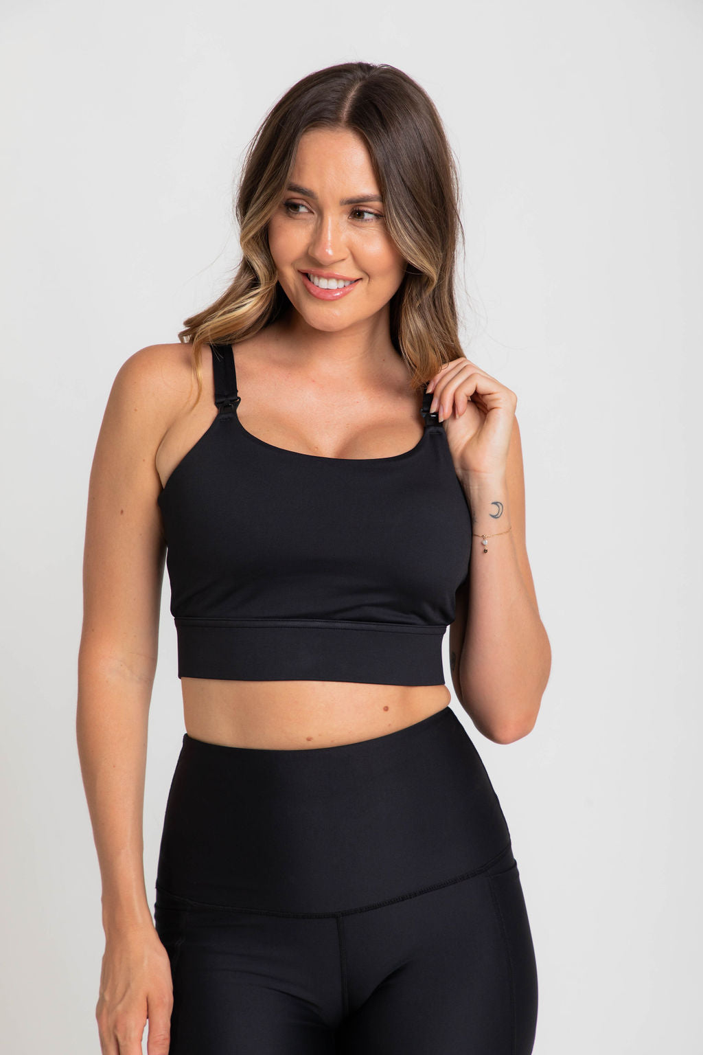 Nursing Sports Bra - Everyday Active + Max Coverage - Black
