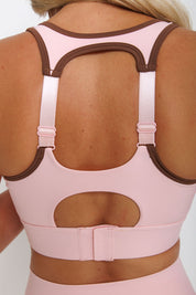 Nursing Sports Bra - "The Ultimate" Maximum Support + Max Coverage - Strawberry Swirl