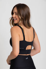 Nursing Sports Bra - Everyday Active + Max Coverage - Black