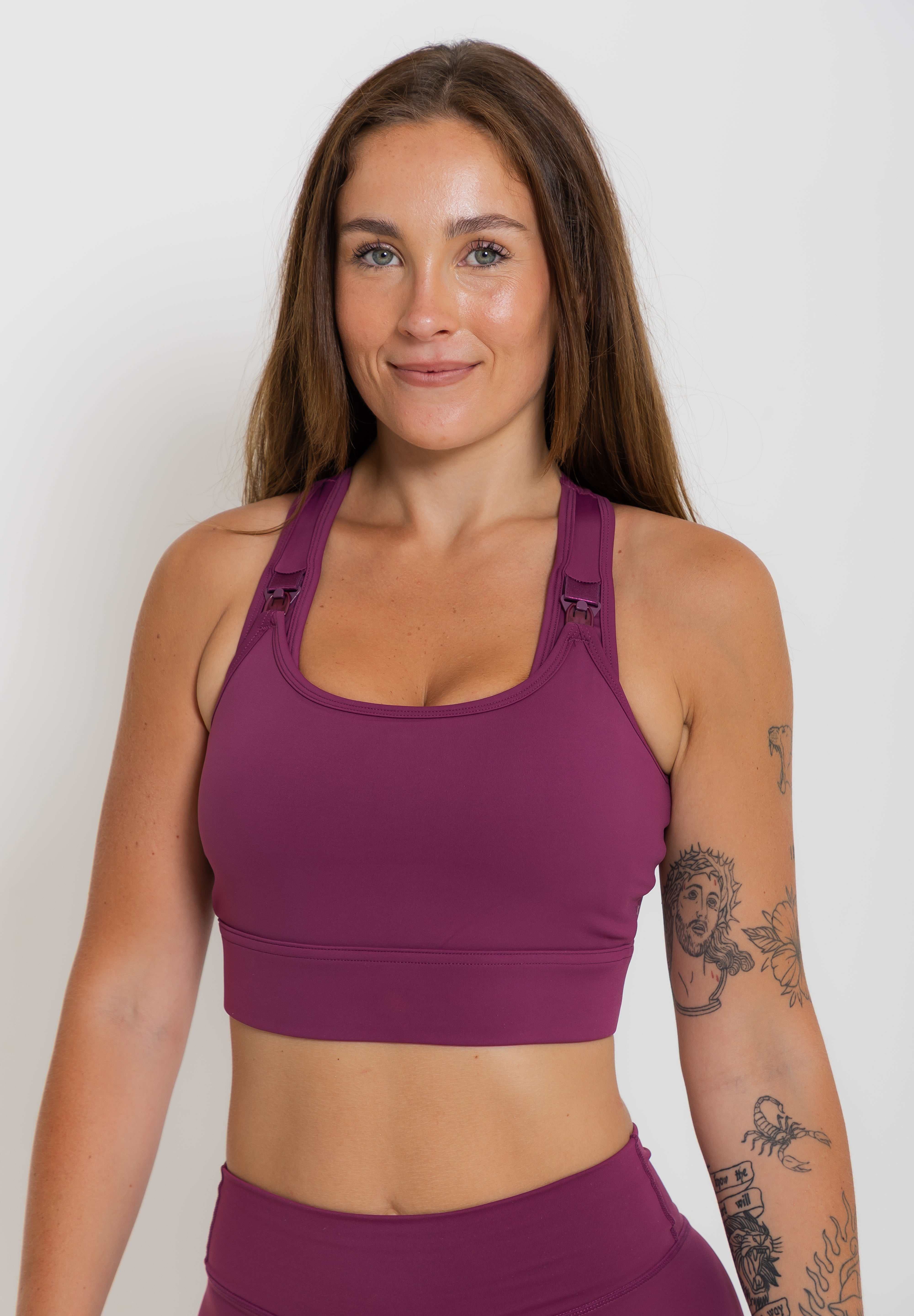 Nursing Sports Bra - High Velocity Maximum Support - Grape