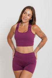 Nursing Sports Bra - High Velocity Maximum Support - Grape