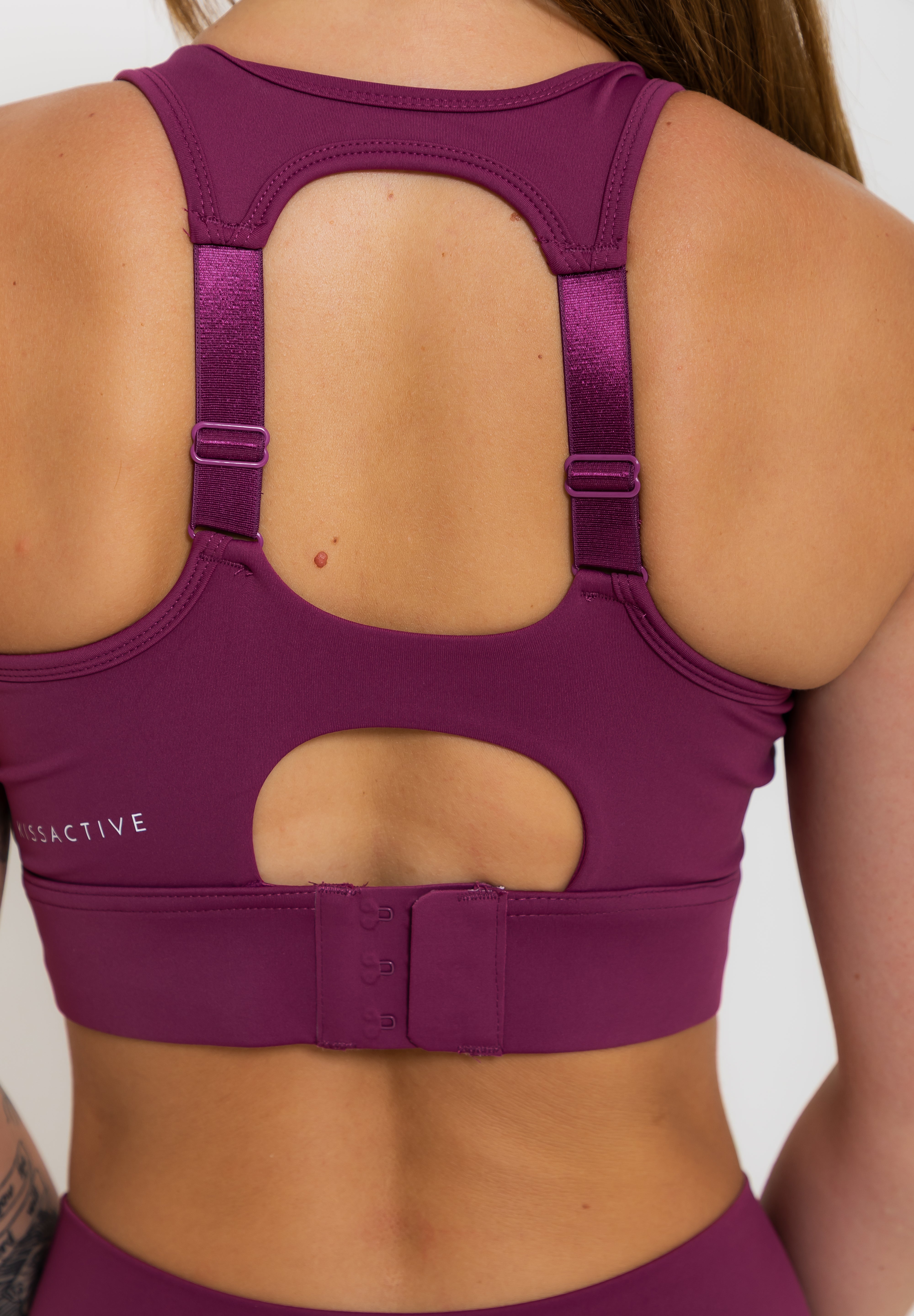 Nursing Sports Bra - "The Ultimate" Maximum Support + Max Coverage - Grape