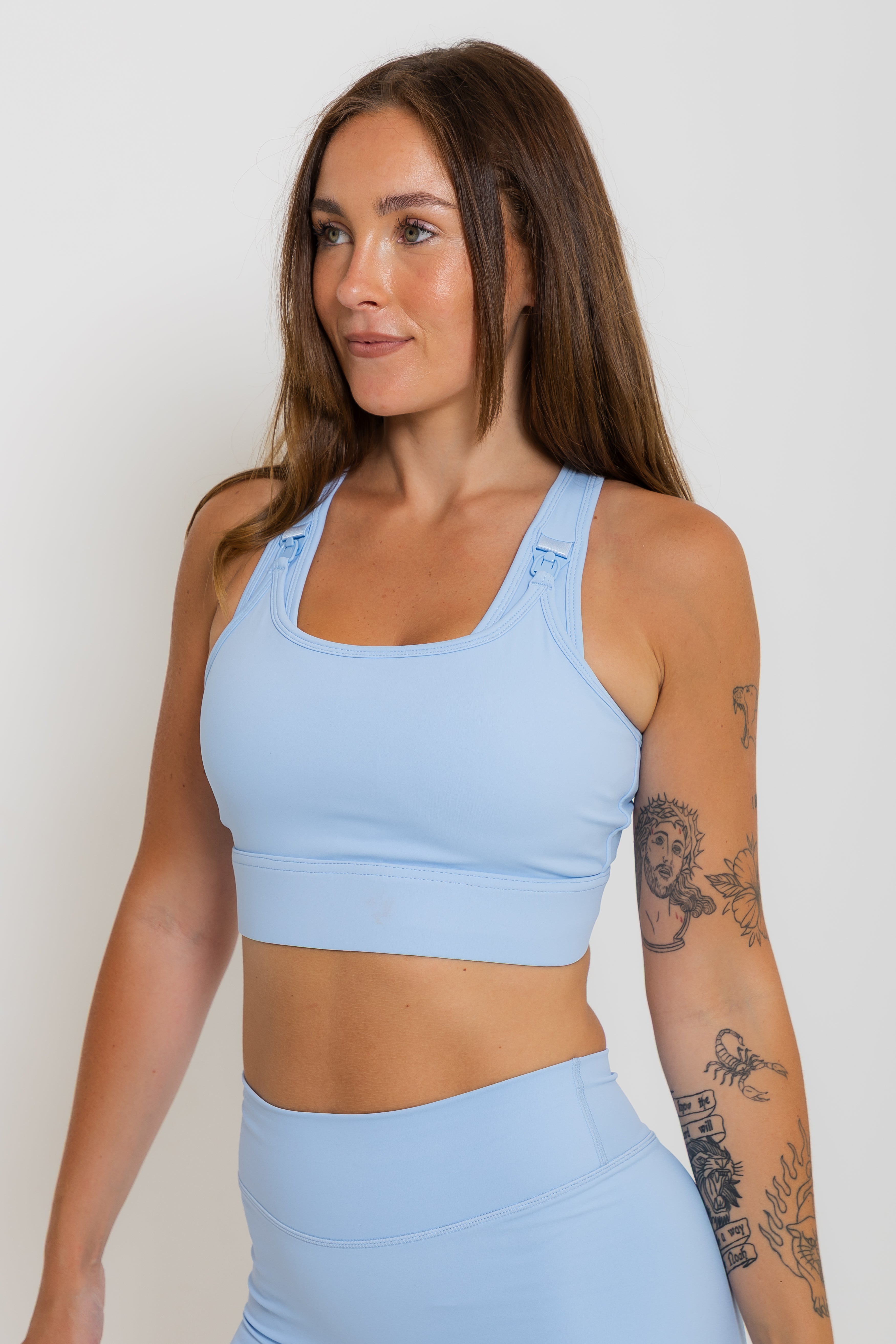 Nursing Sports Bra - "The Ultimate" Maximum Support + Max Coverage - Breeze