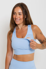 Nursing Sports Bra - High Velocity Maximum Support - Breeze