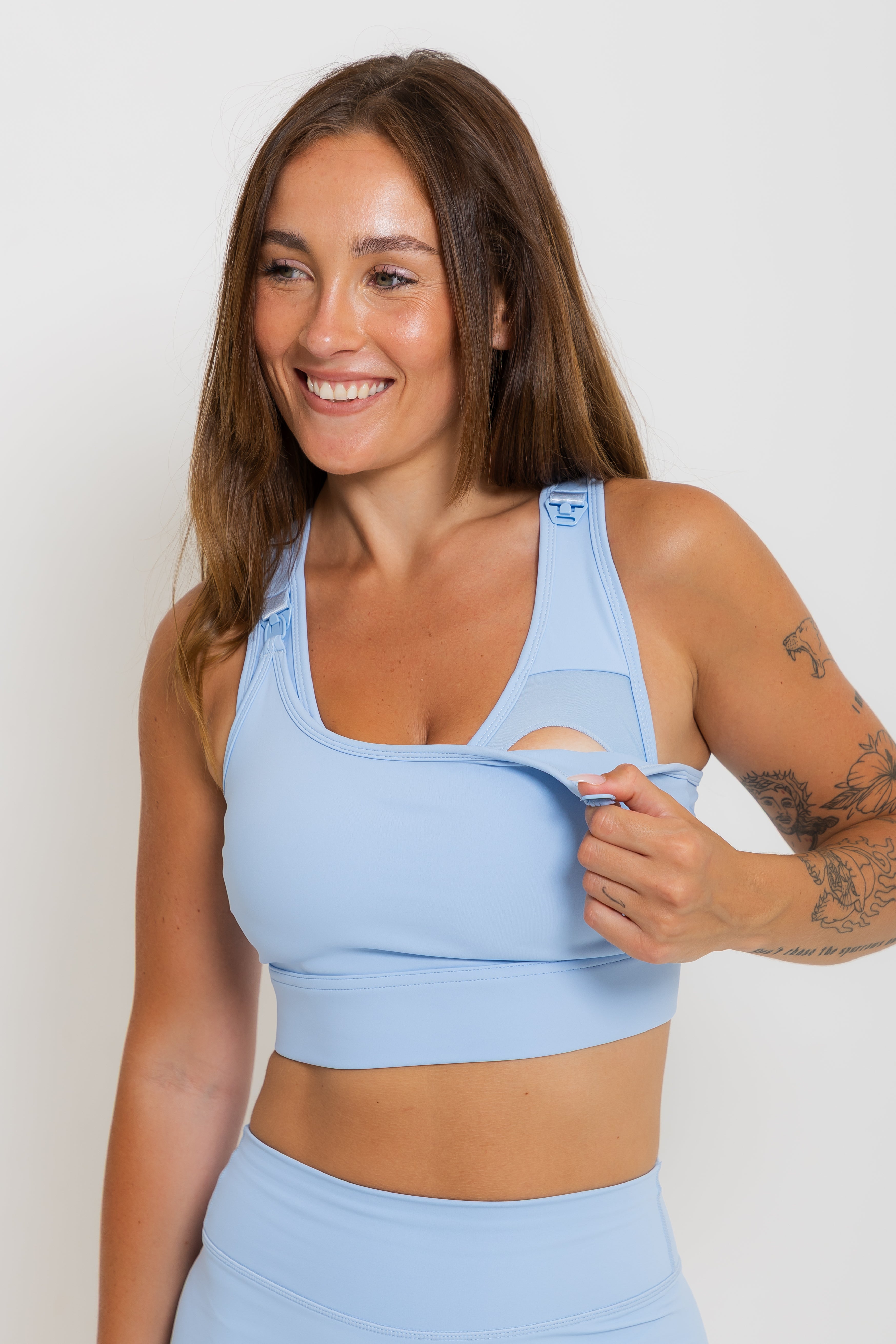 Nursing Sports Bra - High Velocity Maximum Support - Breeze
