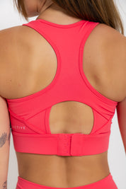Nursing Sports Bra - High Velocity Maximum Support - Poppy
