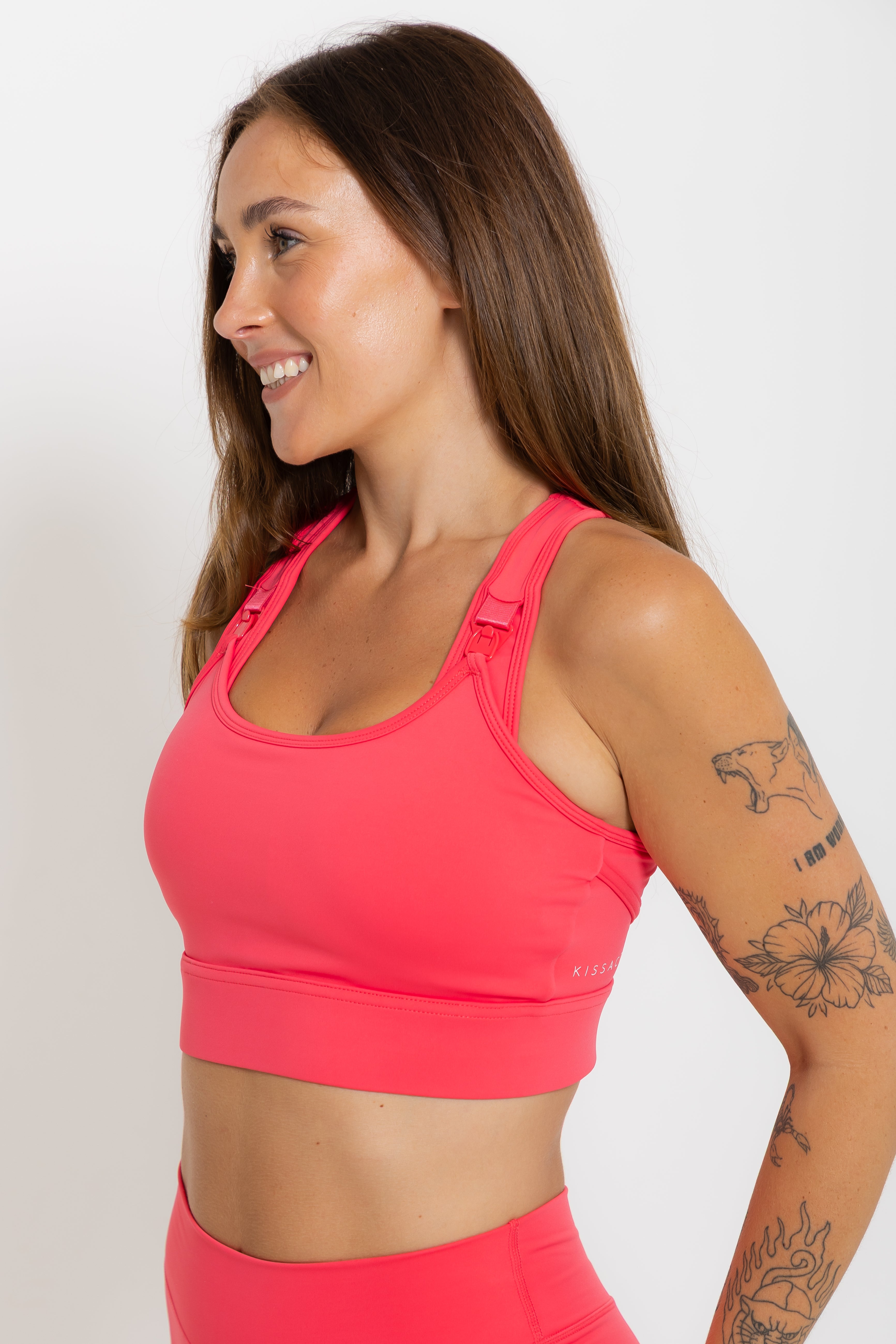 Nursing Sports Bra - High Velocity Maximum Support - Poppy