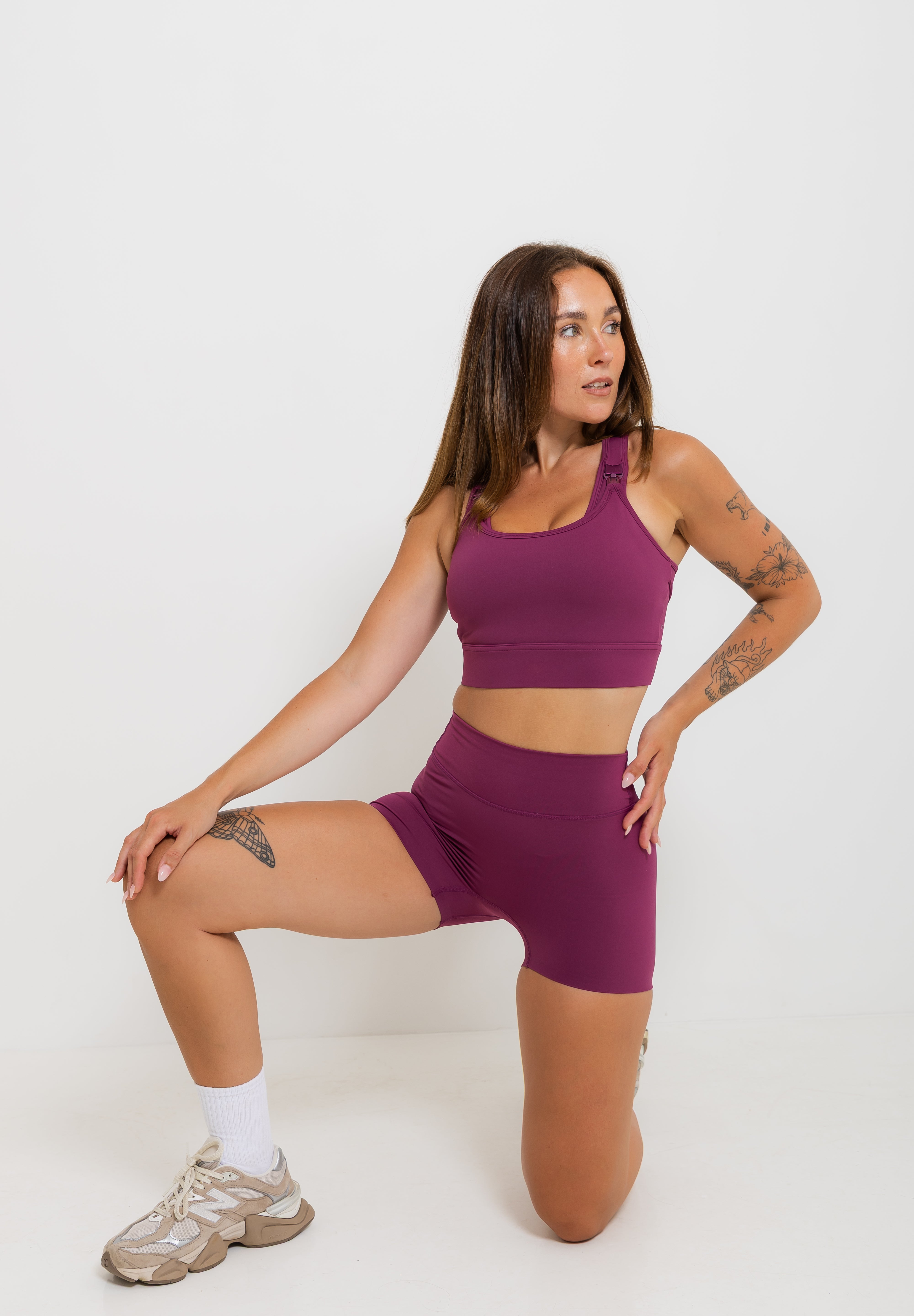 Nursing Sports Bra - High Velocity Maximum Support - Grape