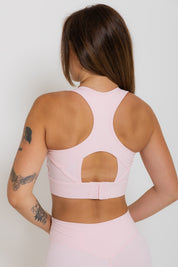 Nursing Sports Bra - High Velocity Maximum Support - Cotton Candy