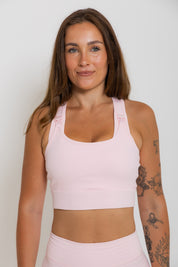 Nursing Sports Bra - High Velocity Maximum Support - Cotton Candy