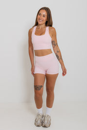 Nursing Sports Bra - "The Ultimate" Maximum Support + Max Coverage - Cotton Candy
