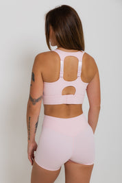 Nursing Sports Bra - "The Ultimate" Maximum Support + Max Coverage - Cotton Candy