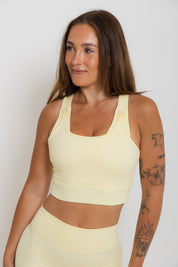 Nursing Sports Bra - "The Ultimate" Maximum Support + Max Coverage - Sunshine