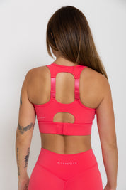 Nursing Sports Bra - "The Ultimate" Maximum Support + Max Coverage - Poppy