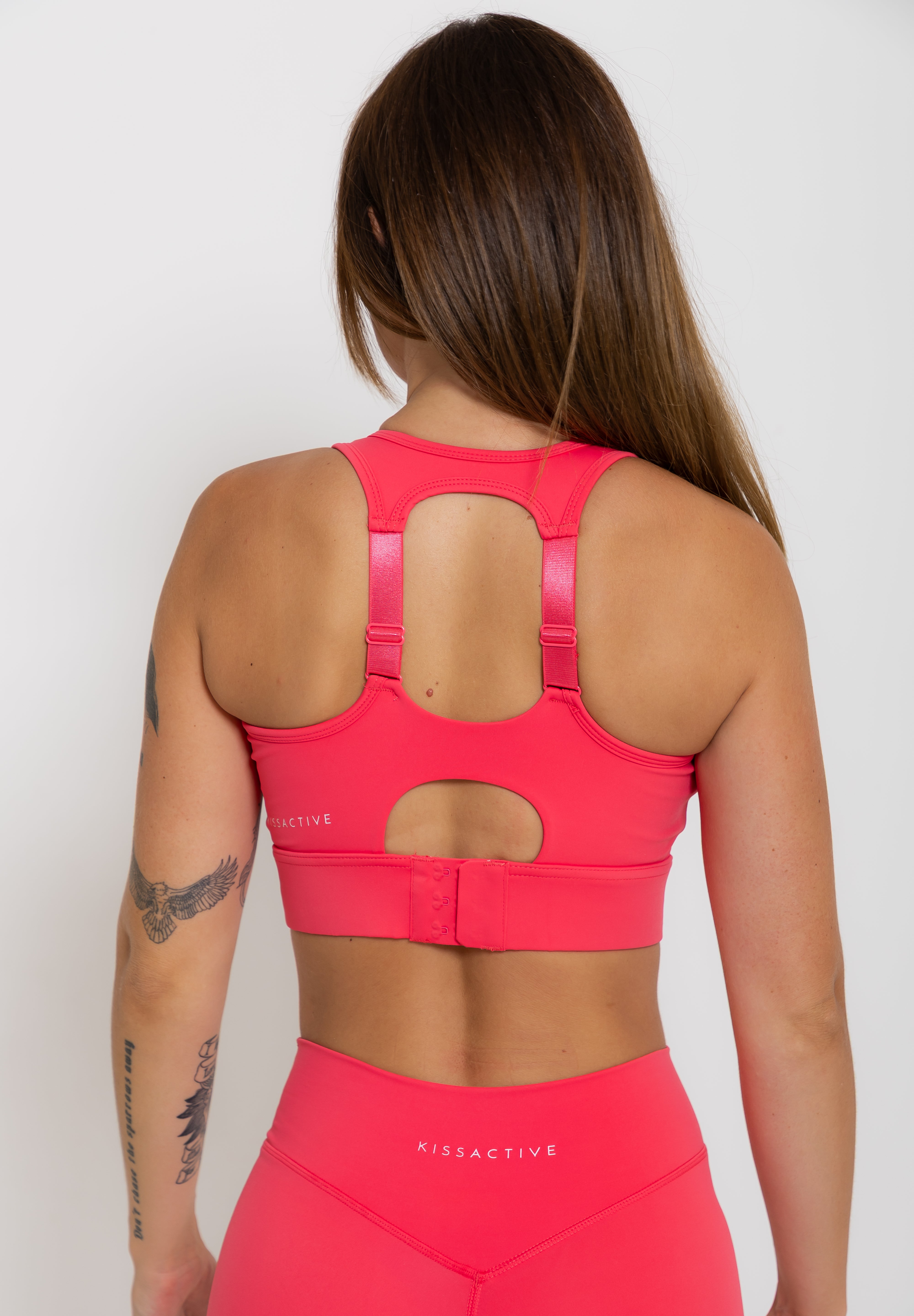 Nursing Sports Bra - "The Ultimate" Maximum Support + Max Coverage - Poppy