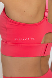 Nursing Sports Bra - "The Ultimate" Maximum Support + Max Coverage - Poppy